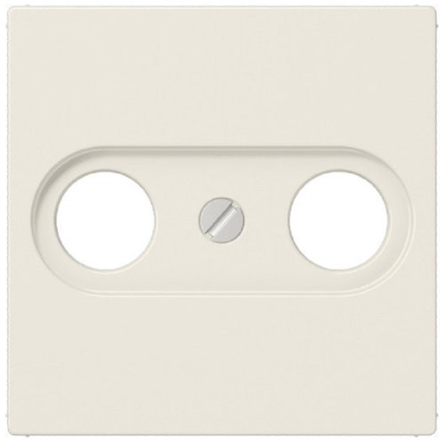 Лицевая панель Jung EcoProfi для 2-м. розетки TV+R слоновая кость картинка